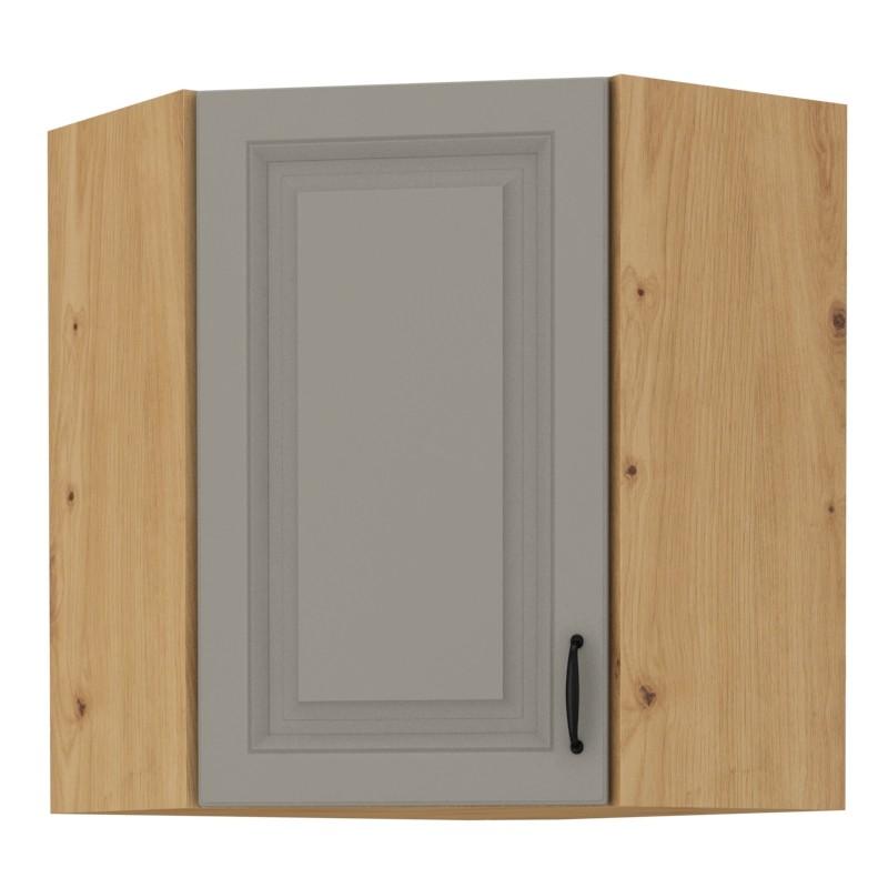 Horní rohová skříňka Stilo Claygrey/artisan 58x58 GN-72 1F