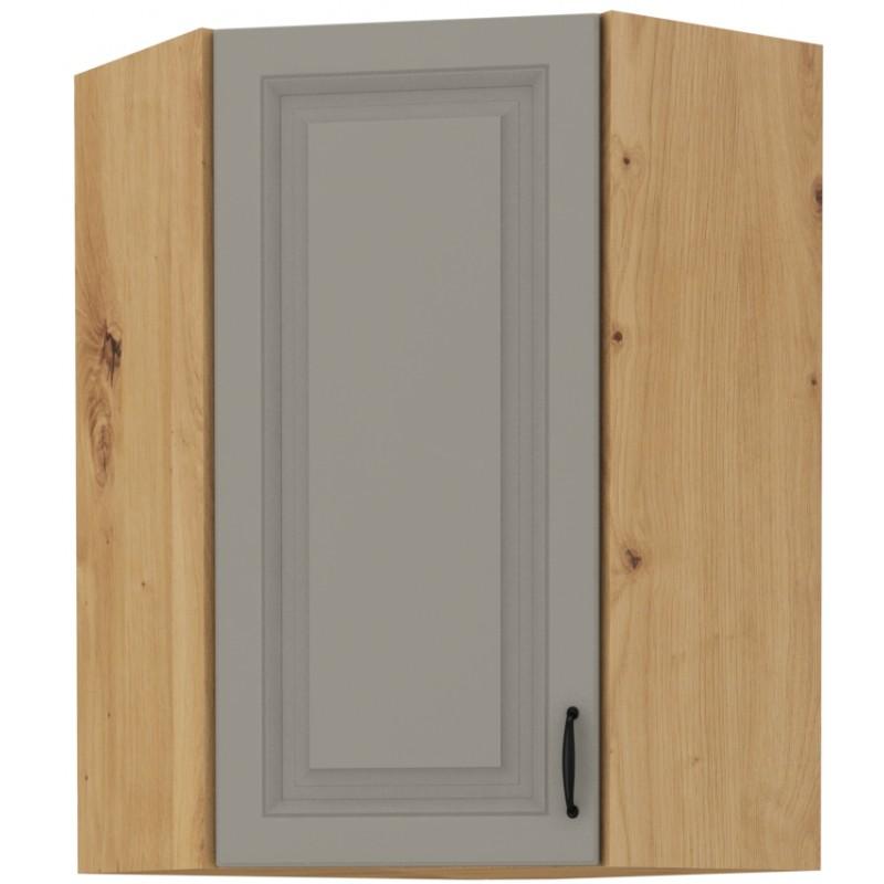 Horní rohová skříňka Stilo Claygrey/artisan 58x58 GN-90 1F