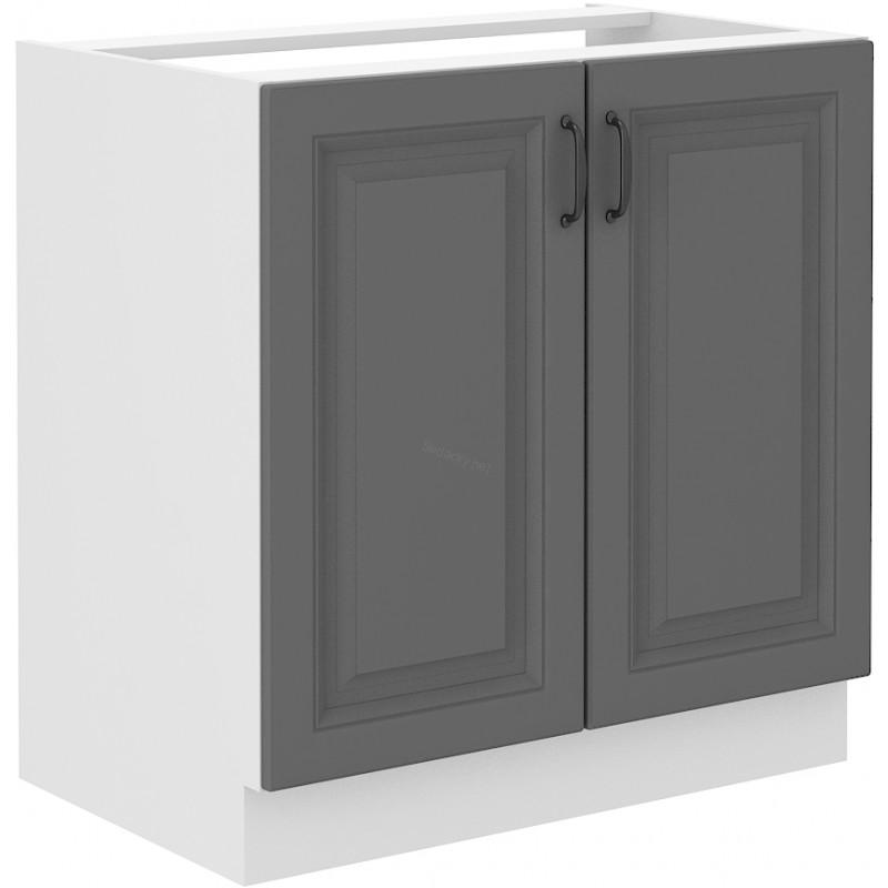 Spodní skříňka na dřez Stilo dustgrey/bílá 80 ZL 2F BB