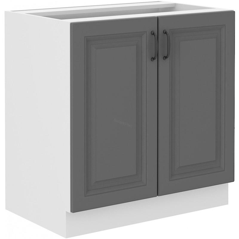 Spodní skříňka Stilo dustgrey/bílá 80 D 2F BB