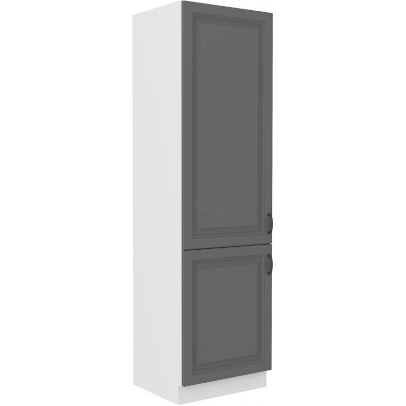 Skříň na vestavěnou lednici Stilo Dustgrey/bílá 60 LO-210 2F