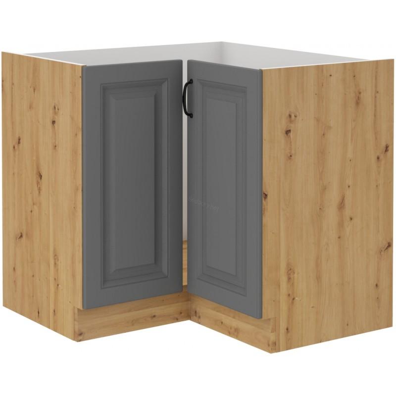 Spodní rohová skříňka Stilo Dustgrey/artisan 89x89 DN 1F BB
