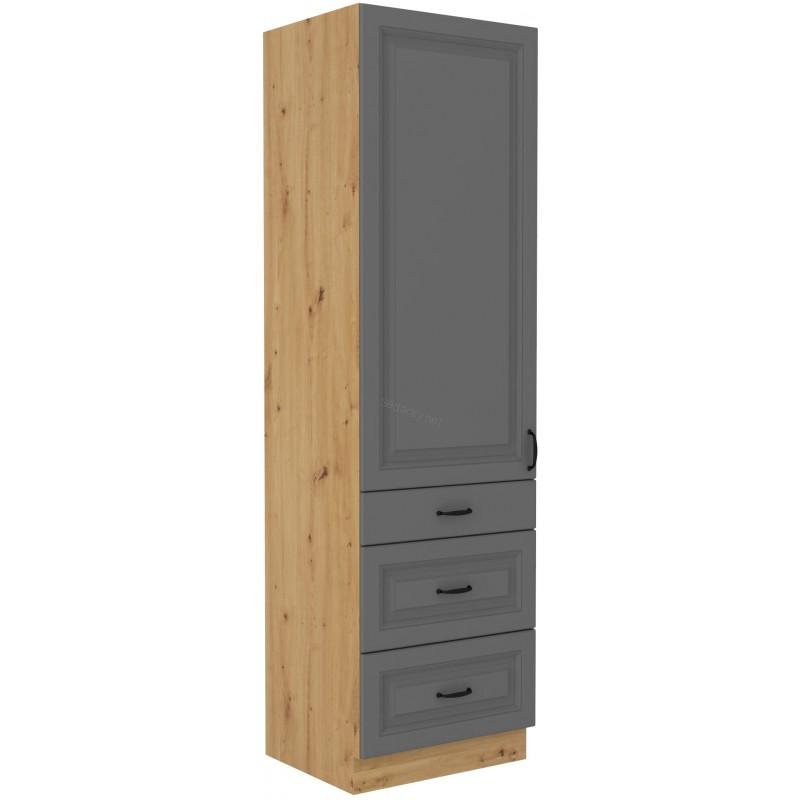 Skříň Stilo Dustgrey/artisan 60 DKS-210 3S 1F