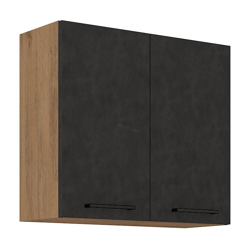 Horní skříňka Vigo dub Lancelot/grafit 80 G-72 2F