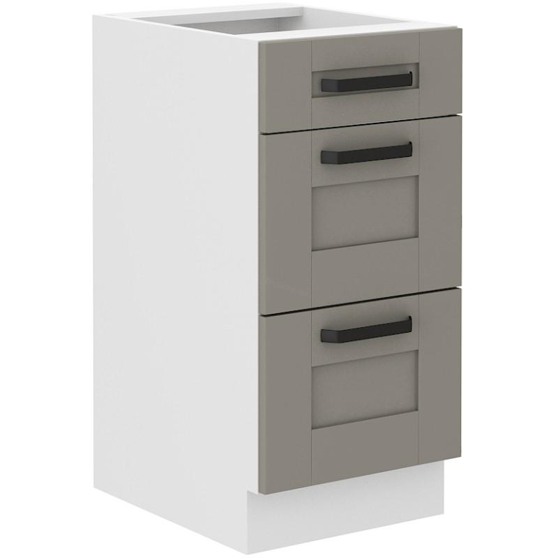 Spodní skříňka Luna Claygrey/bílá 40 D 3S BB