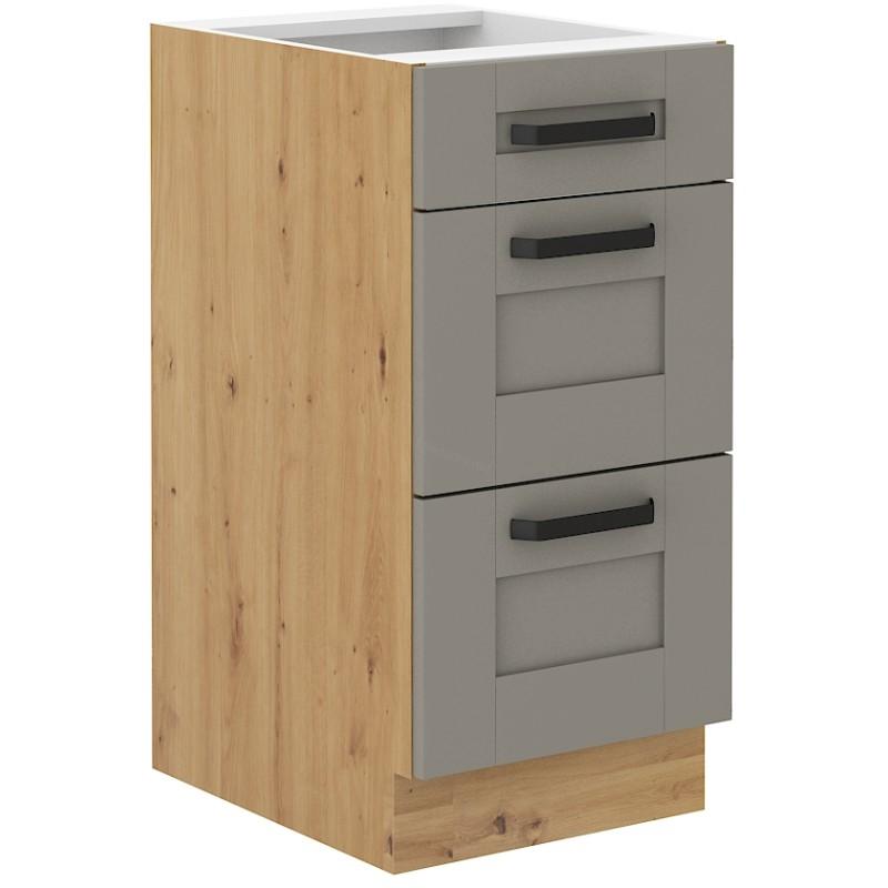 Spodní skříňka Luna Claygrey/artisan 40 D 3S BB