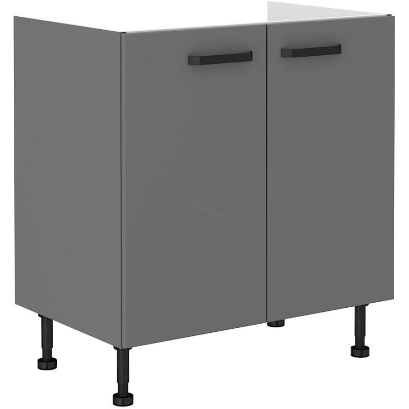 Spodní skříňka na dřez Nessa/antracit 80 ZL 2F BB