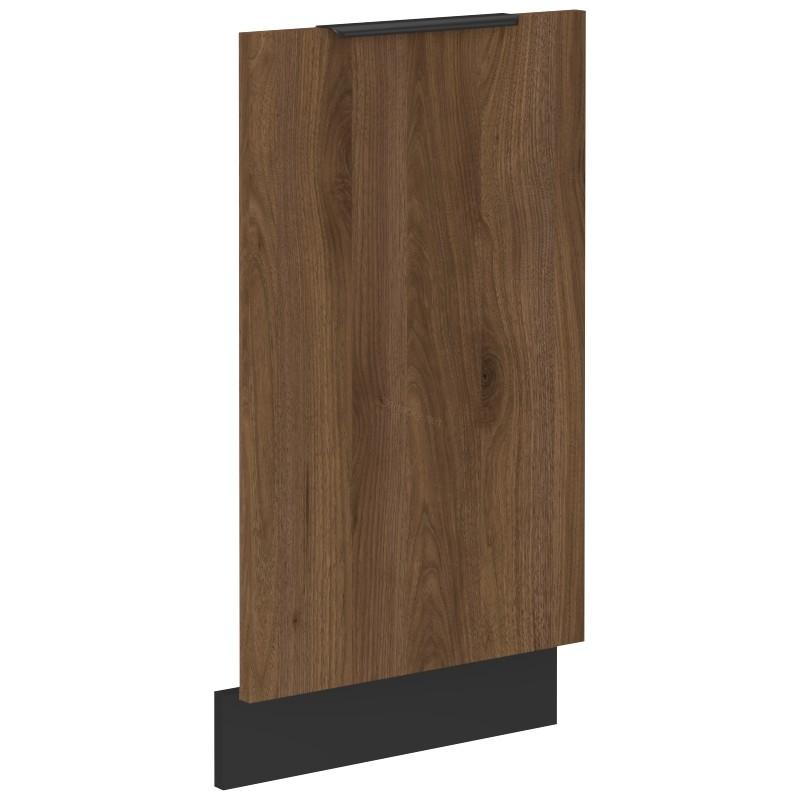 Kuchyňská dvířka Monza černý mat/ořech ZM 713x446