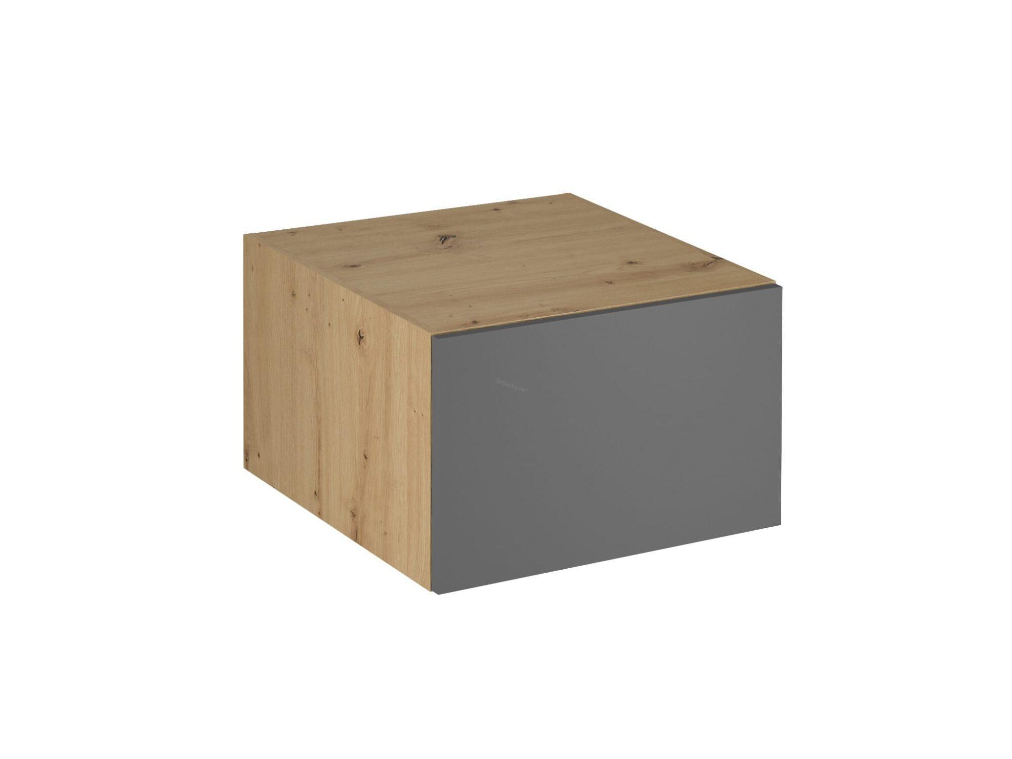 Horní hluboká nadstavba Langen grey/dub artisan N60