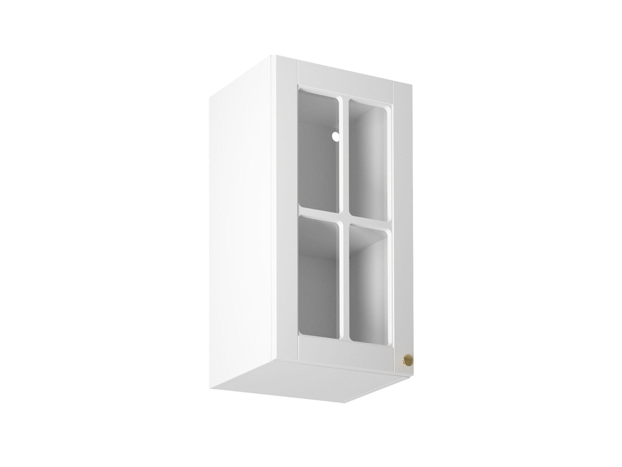 Horní prosklená skříňka Linea bílý mat G40S