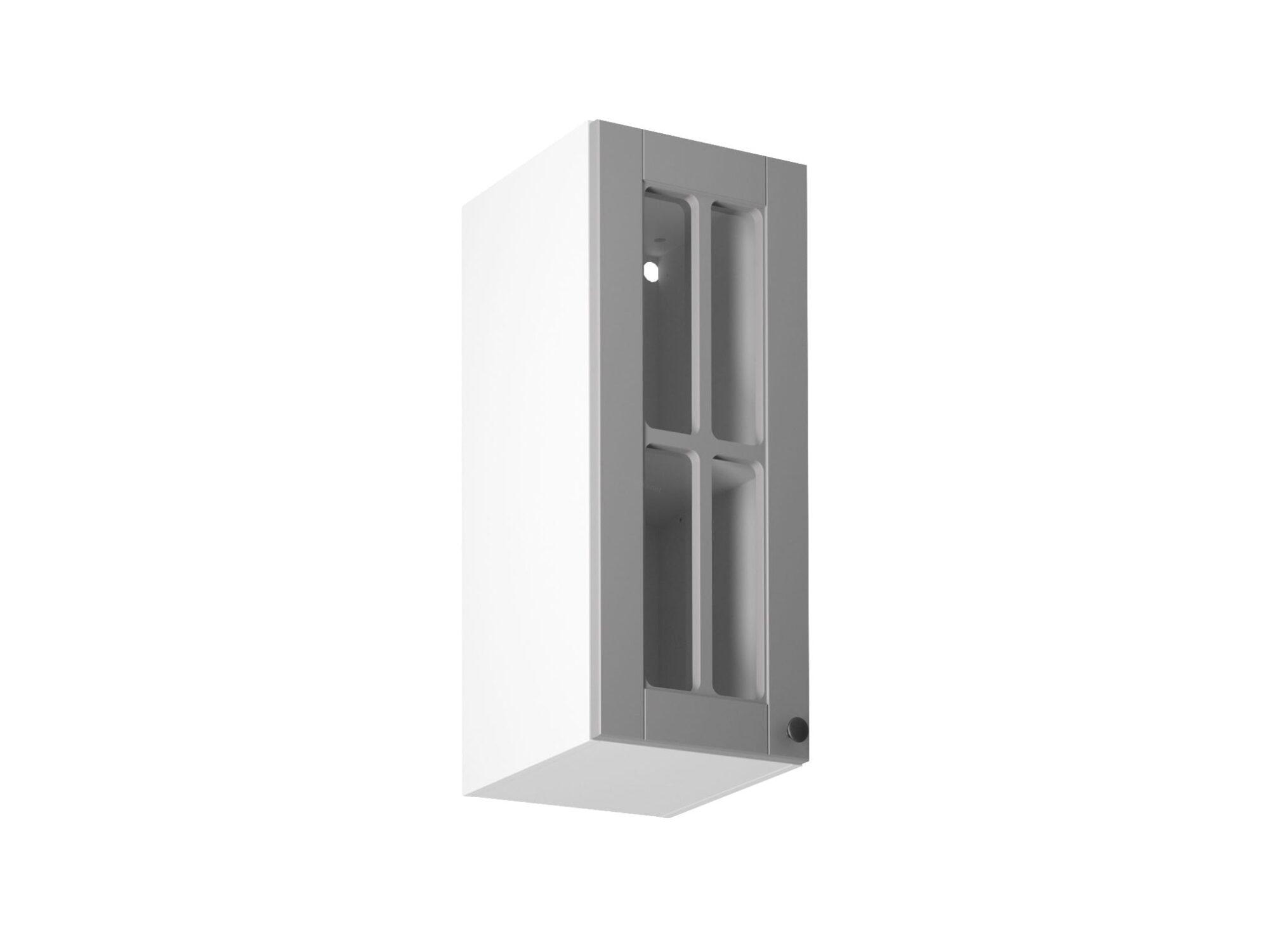 Horní prosklená skříňka Linea šedý mat G30S