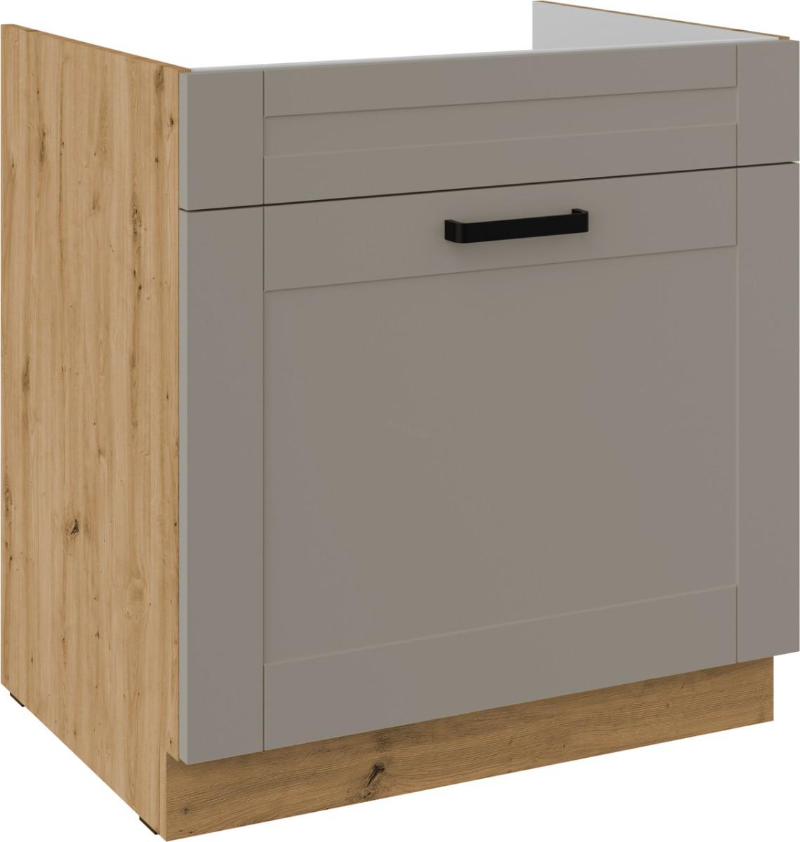 Spodní skříňka na dřez Luna - Claygrey/artisan 80 ZL 1S BB