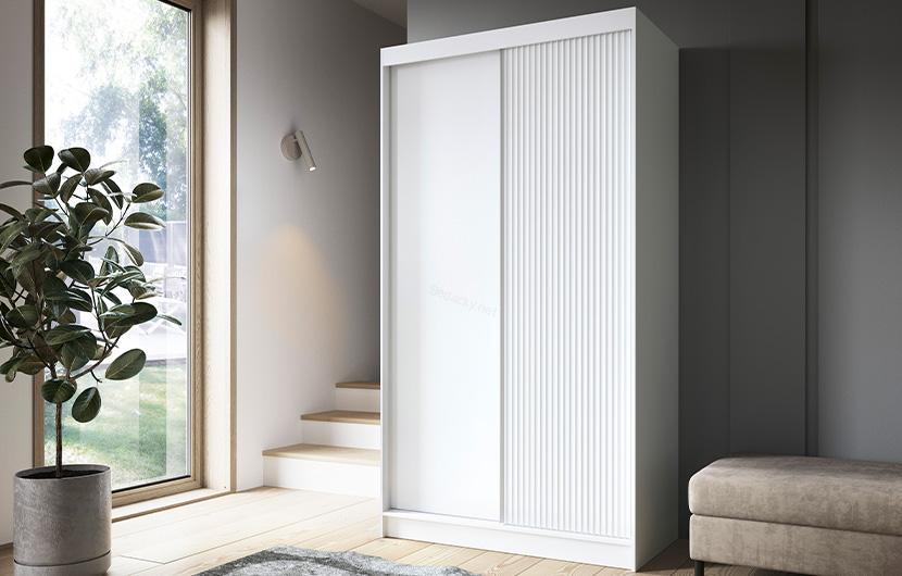 Šatní skříň Biancco 60x120 cm - varianta i se zrcadlem