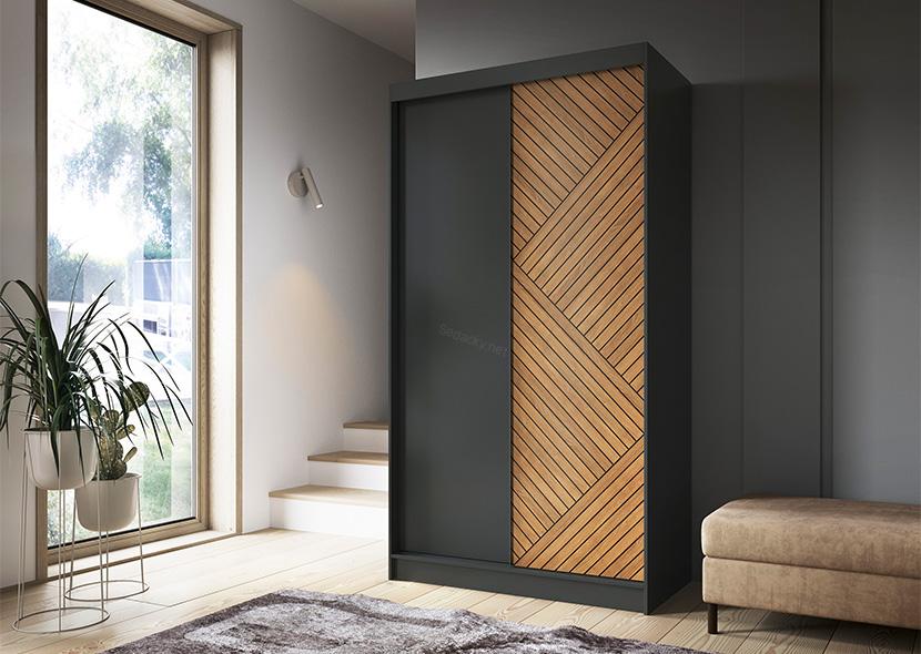 Šatní skříň Marrphy II 60x120 cm - varianta i se zrcadlem