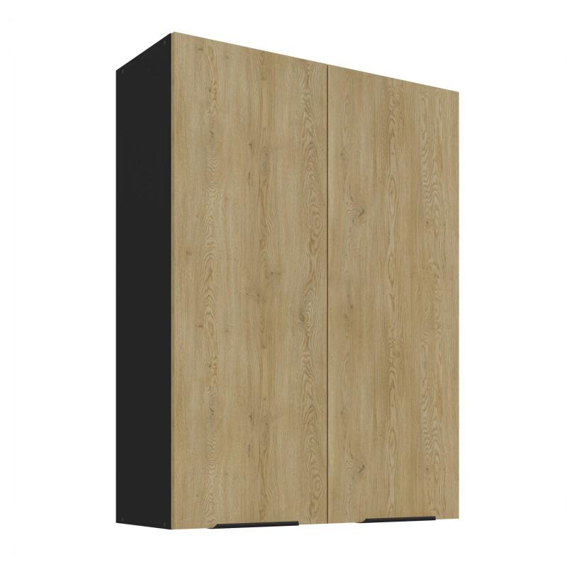 Horní kuchyňská skříňka Cremona černý/bílý mat 80 G-108 2F