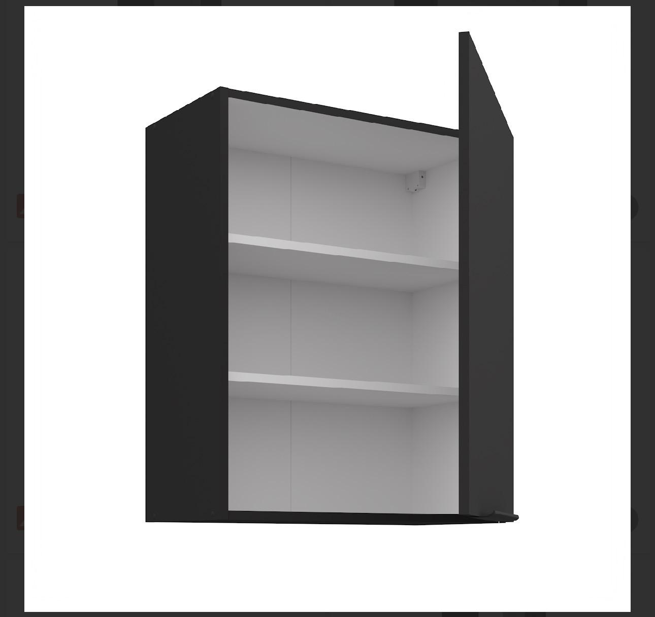 Kuchyně Aria černo/bila bez noh 60G-72 1F