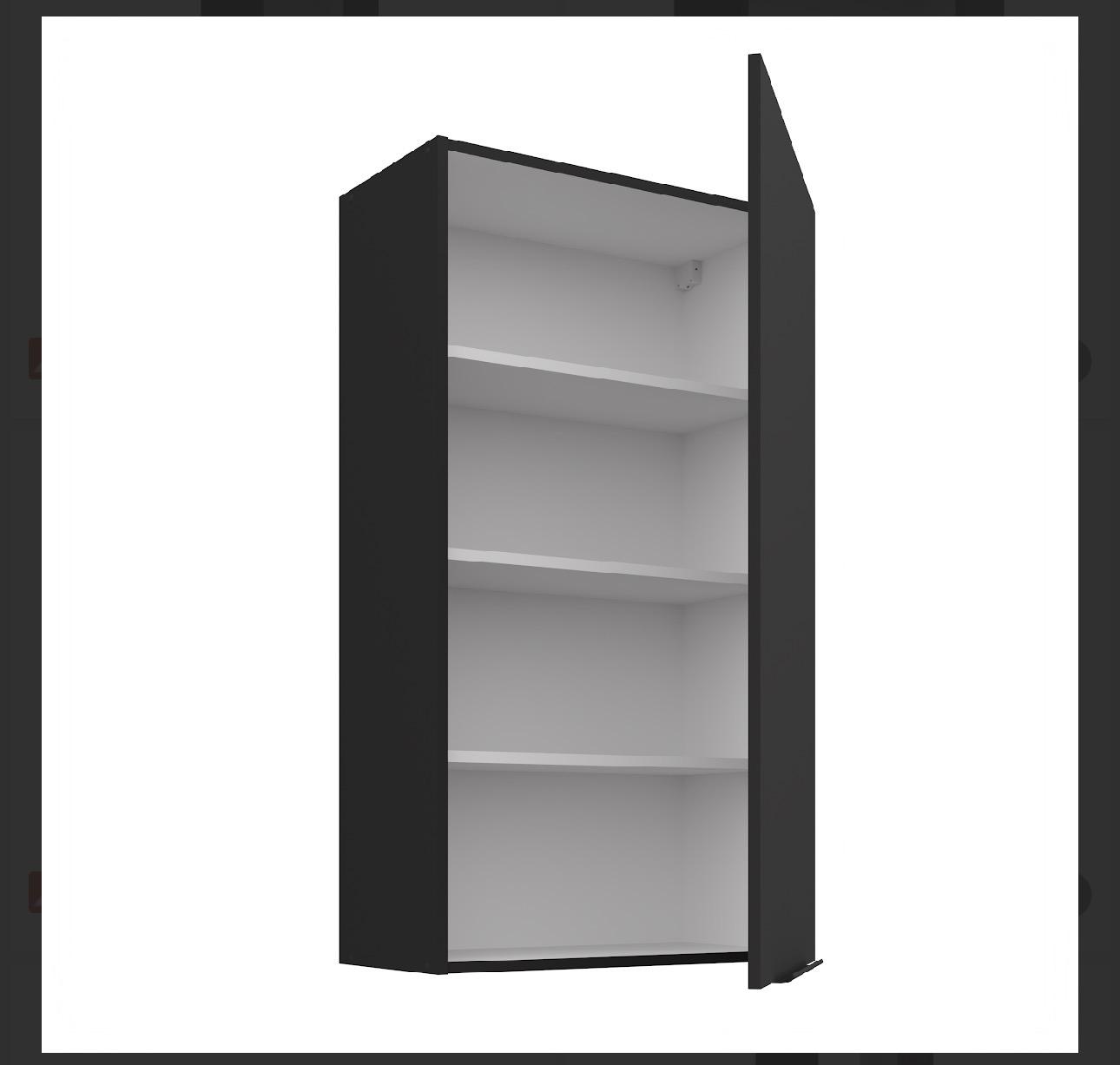 Kuchyně Aria černo/bila bez noh 60G-108 1F
