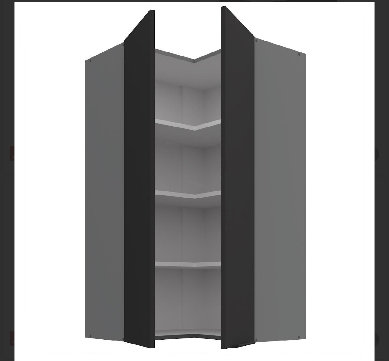 Kuchyně Aria černo/seda 60x60 GN 108 2F 90stupnu
