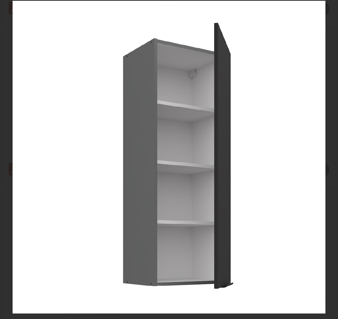 Kuchyně Aria černo/seda 40G 108 1F