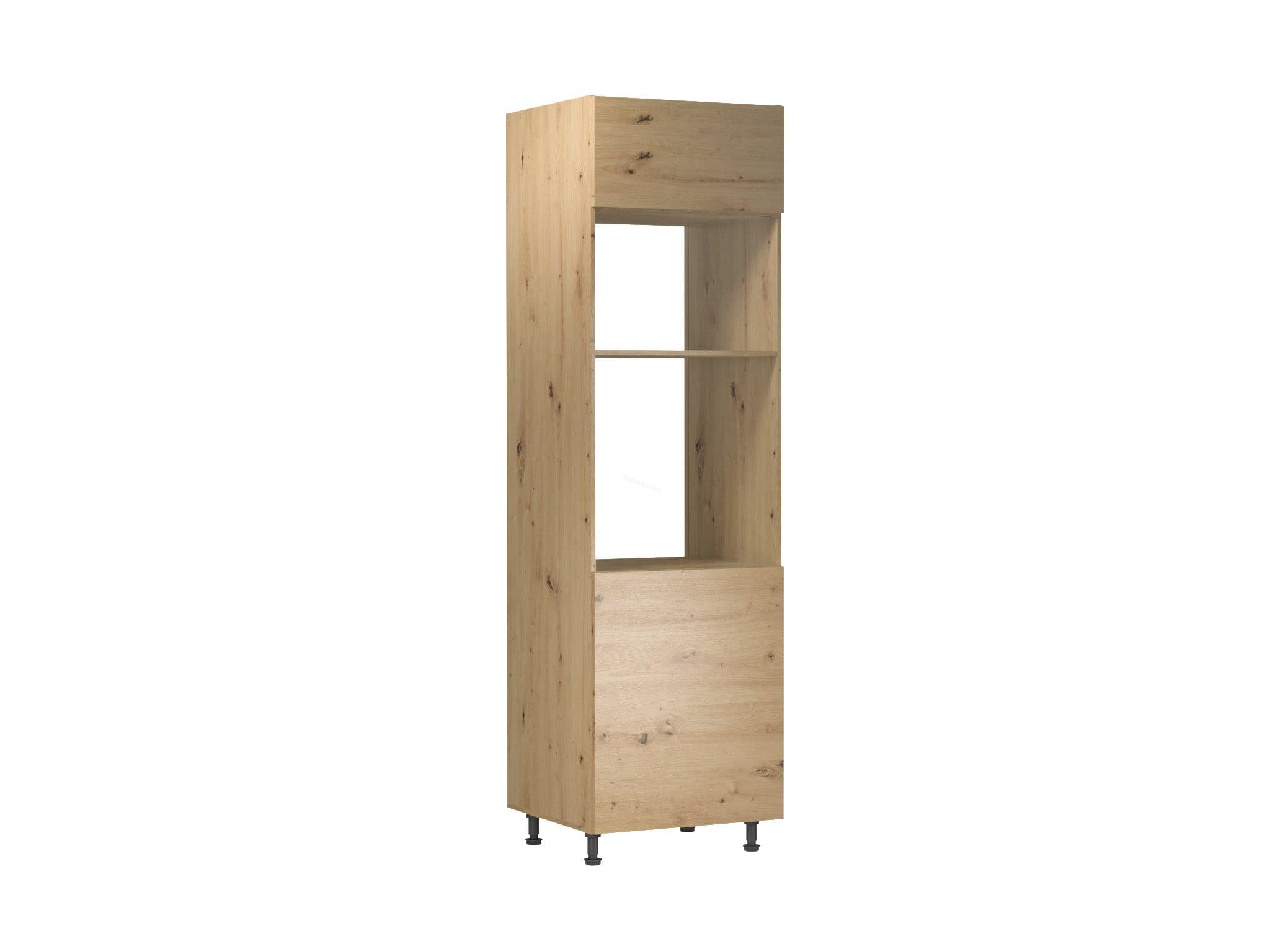 Skříň na vestavěnou troubu a mikrovlnku Langen dub artisan D60PM L
