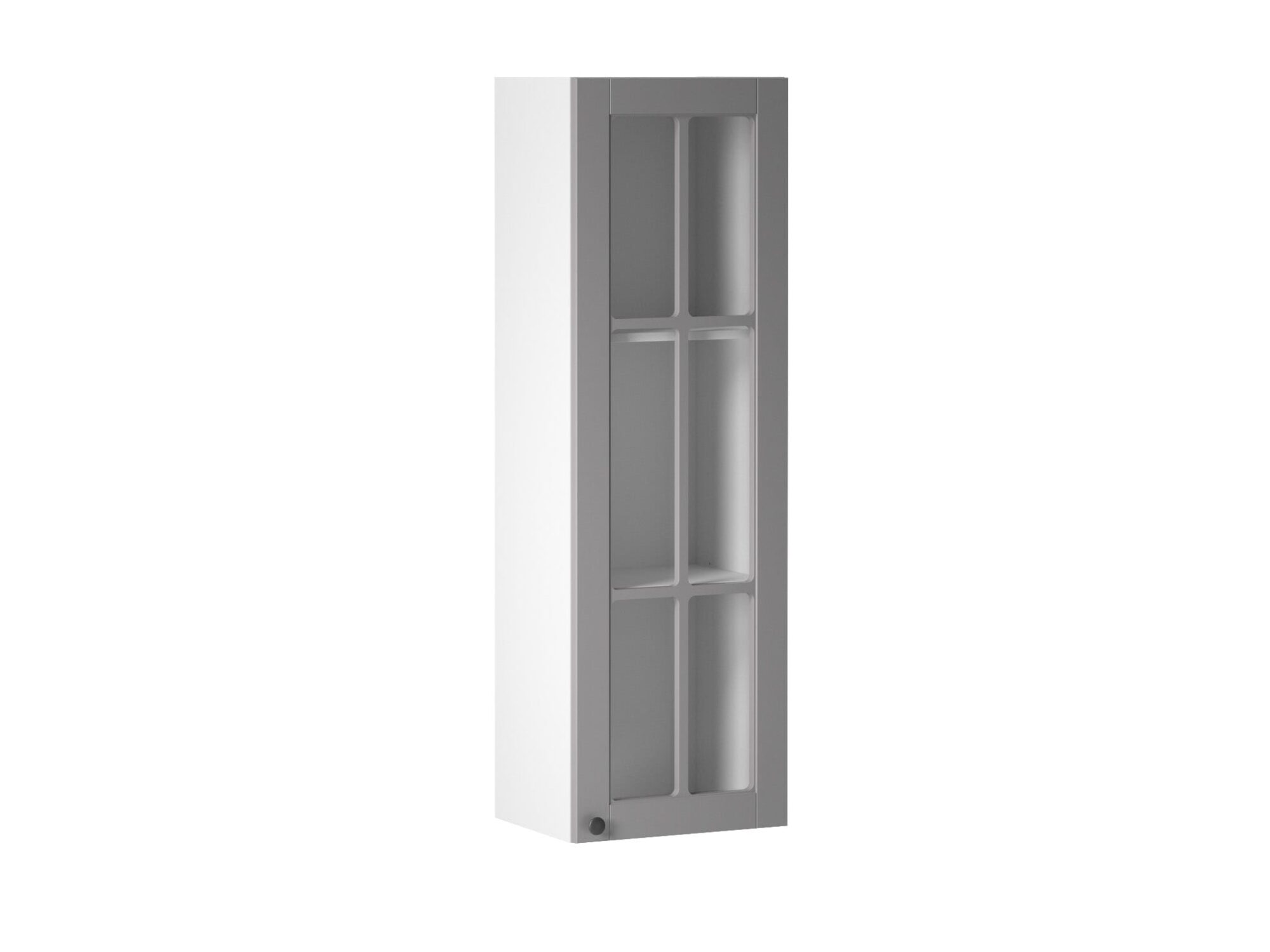 Horní vysoká skříň Linea šedý mat W40S