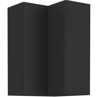 Horní rohová skříňka Siena černý mat 58x58 GN-90 1F (90°)