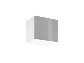 Horní skříňka Aspen šedý lesk/bílá G50K