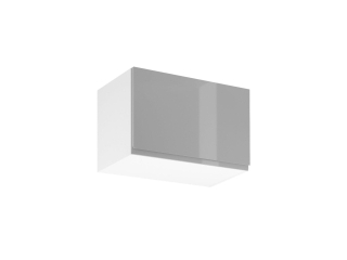 Horní skříňka Aspen šedý lesk/bílá G60KN