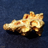 Zlato z Austrálie  10x6mm Váha: 0,82g