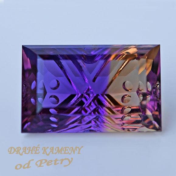 Ametrín z Bolívie 22x14mm Váha: 26.84ct  /VIDEO/