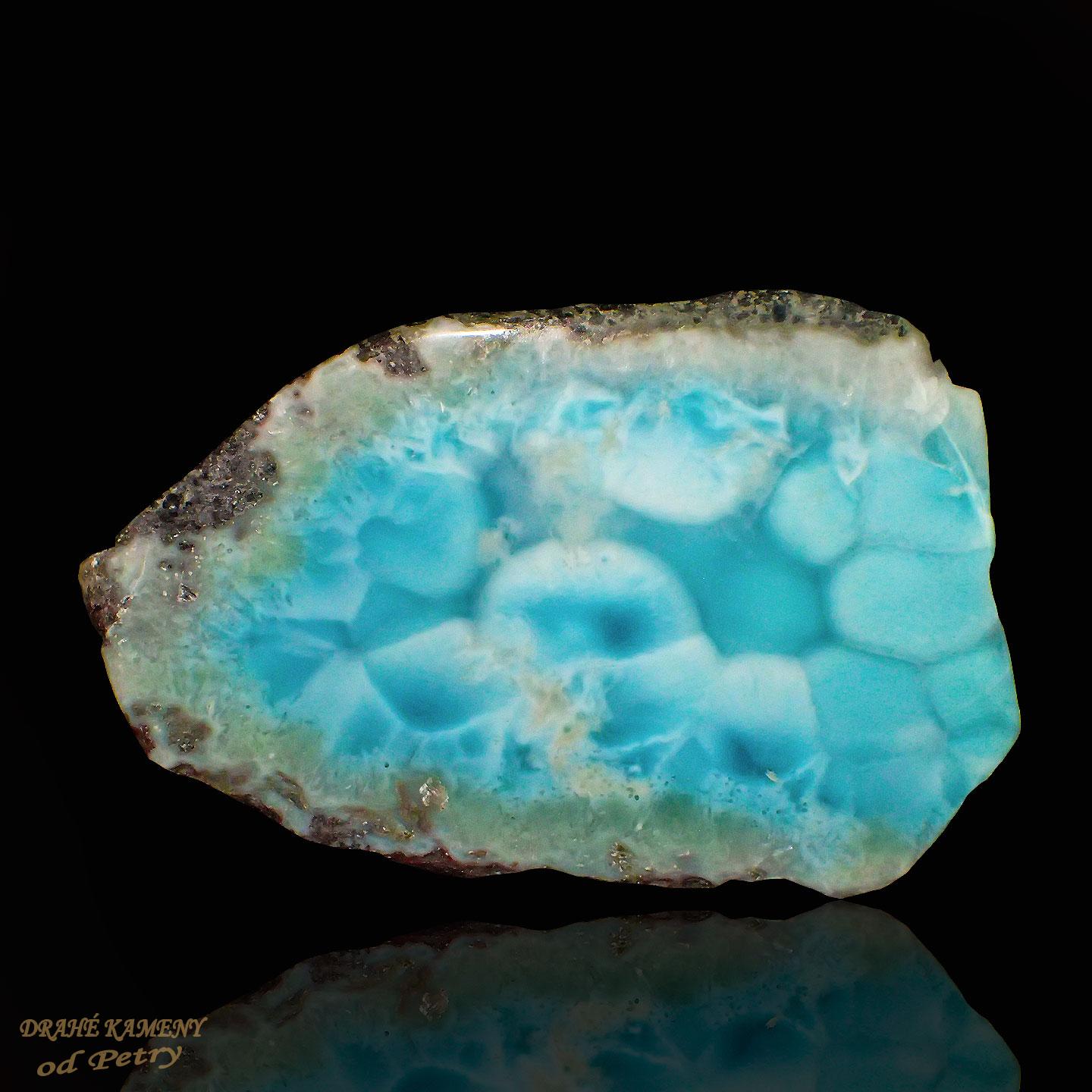 Larimar z Dominikánské republiky 120x80mm