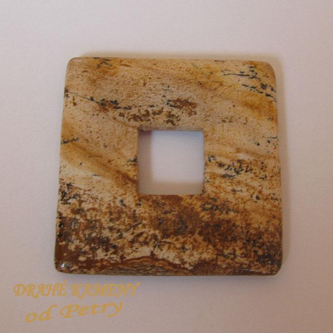 Donut - Jaspis Africký 45X45mm