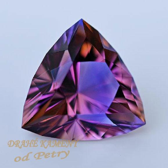 Ametrín z Bolívie 22mm Váha: 28.46ct  /VIDEO/