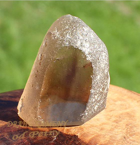 Leštěná záhněda z Čech 29x25mm