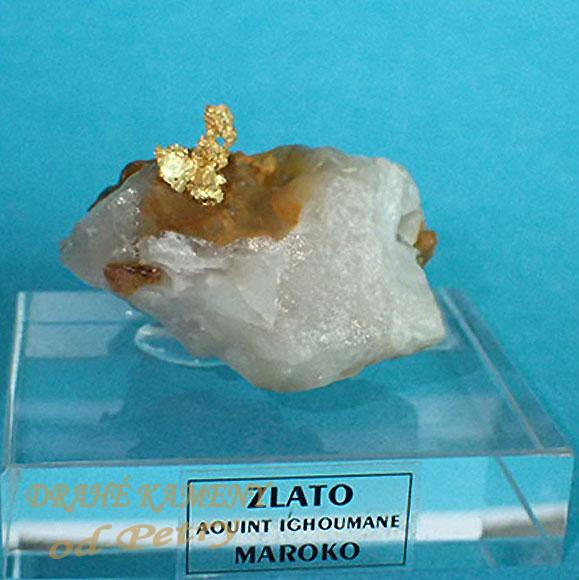 Zlato z Maroka 38x30mm, zlato: 7x9mm