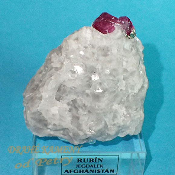 Rubín z Afghánistánu 45x42mm, krystal: 11x8mm