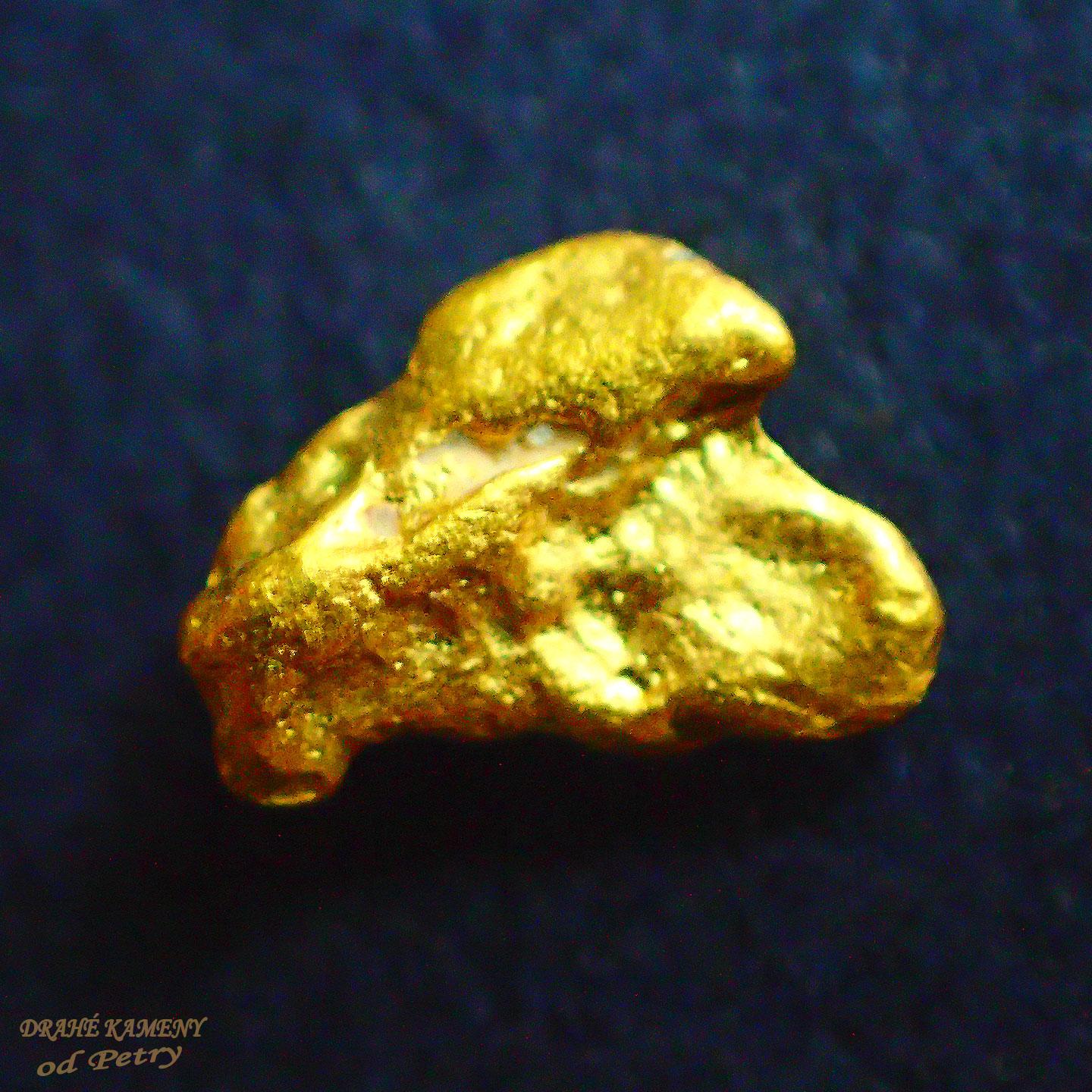 Zlato z Austrálie 6x5mm Váha: 0,34g 