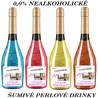 Perlový nealkoholický šumivý nápoj , 0,0% alk.
