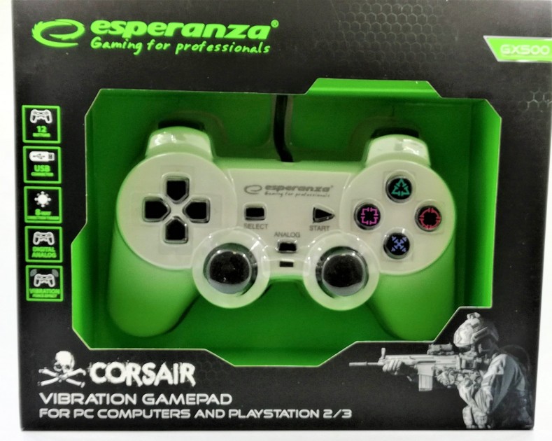 Esperanza Corsair Gamepad EGG106W (PC/PS2/PS3)