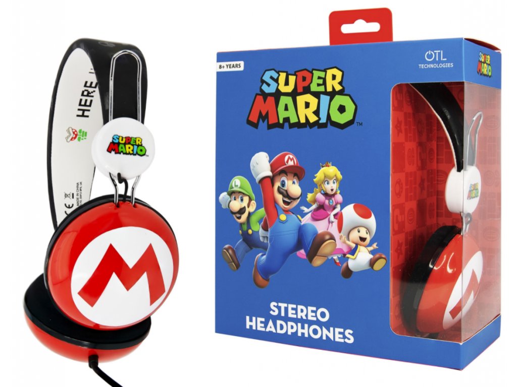 Merch Stereo Headphone Super Mario 