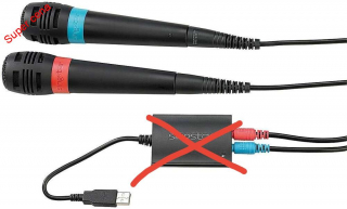 PS3/PS2 SingStar dva drátové mikrofony