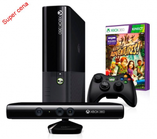 Microsoft XBOX 360 Kinect Bundle 250GB (Stingray design) + Kinect Adventures