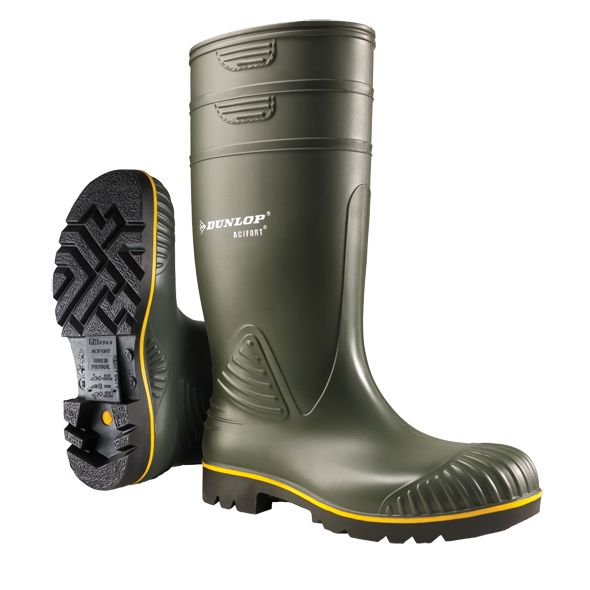Holínky Dunlop Heavy Duty Acifort olivové
