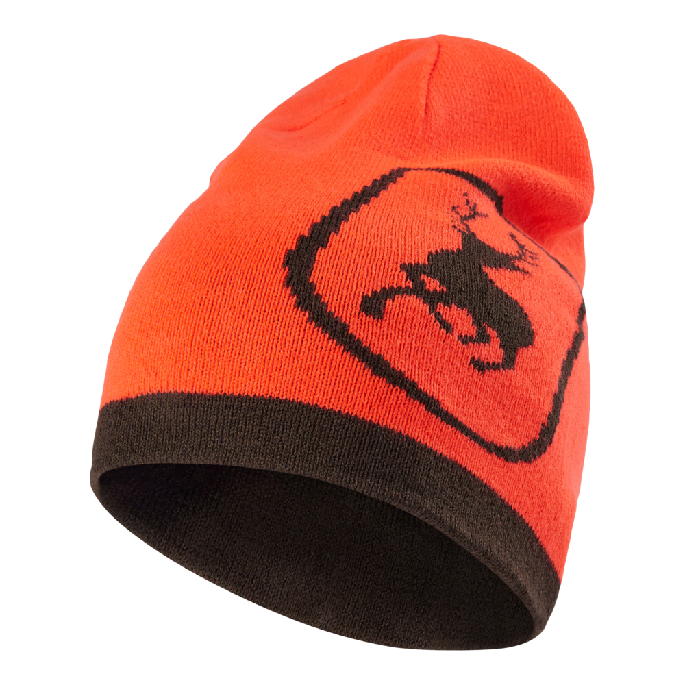 Myslivecká zimní oboustranná (zelená a oranžová) čepice Deerhunter