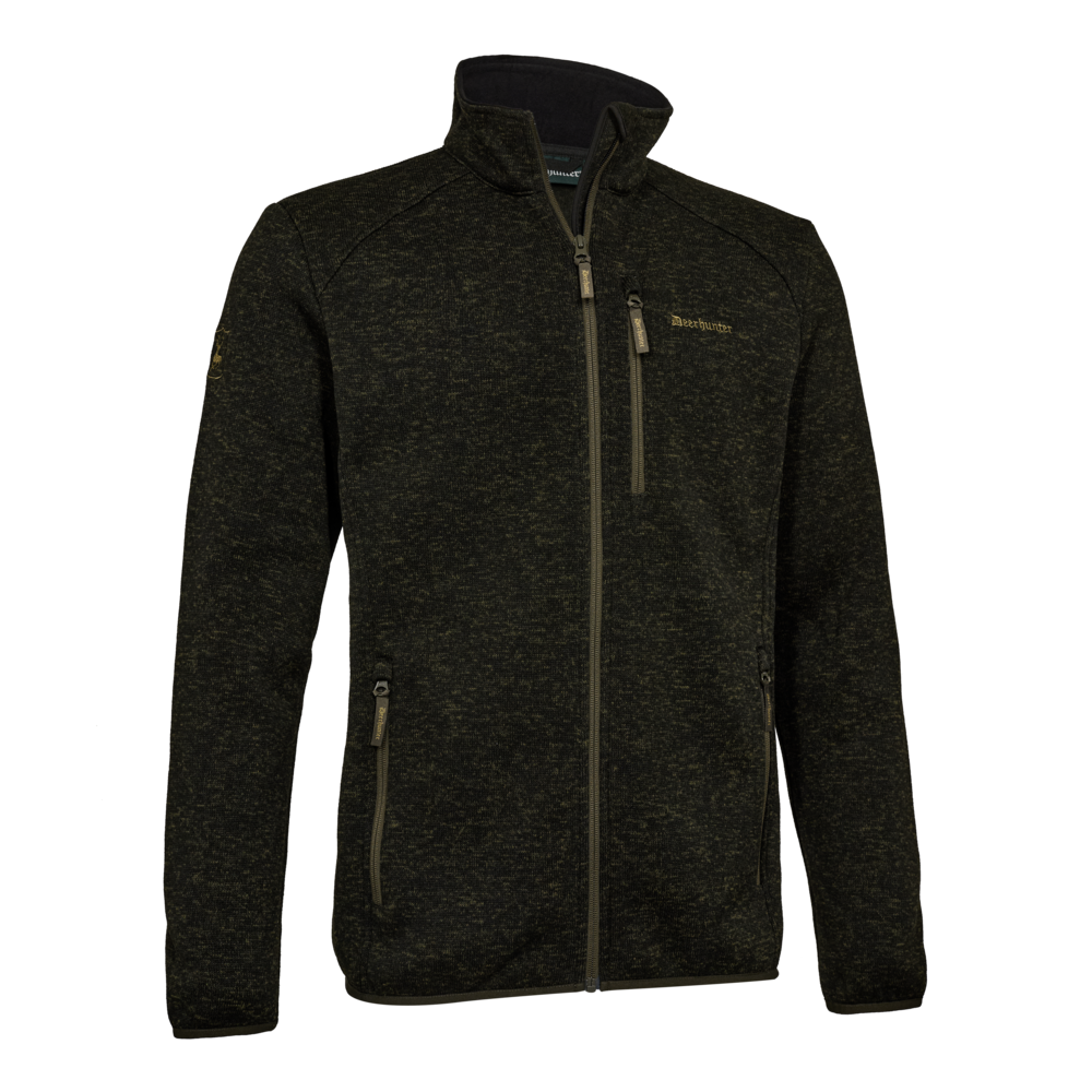 Mikina Deerhunter Moor Knitted Jacket Timber / zelená