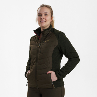 Dámská mikina Deerhunter Caroline Padded Jacket hnědá