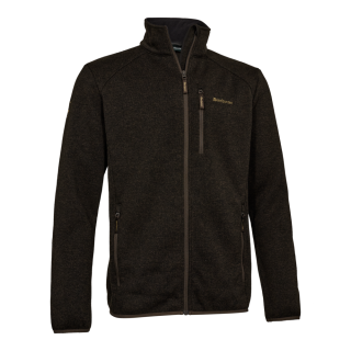 Mikina Deerhunter Moor Knitted Jacket Brown Leaf / hnědá