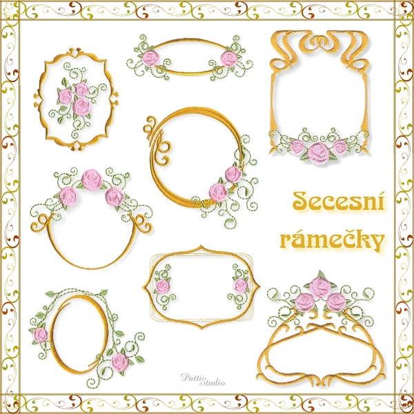 Secesní rámečky