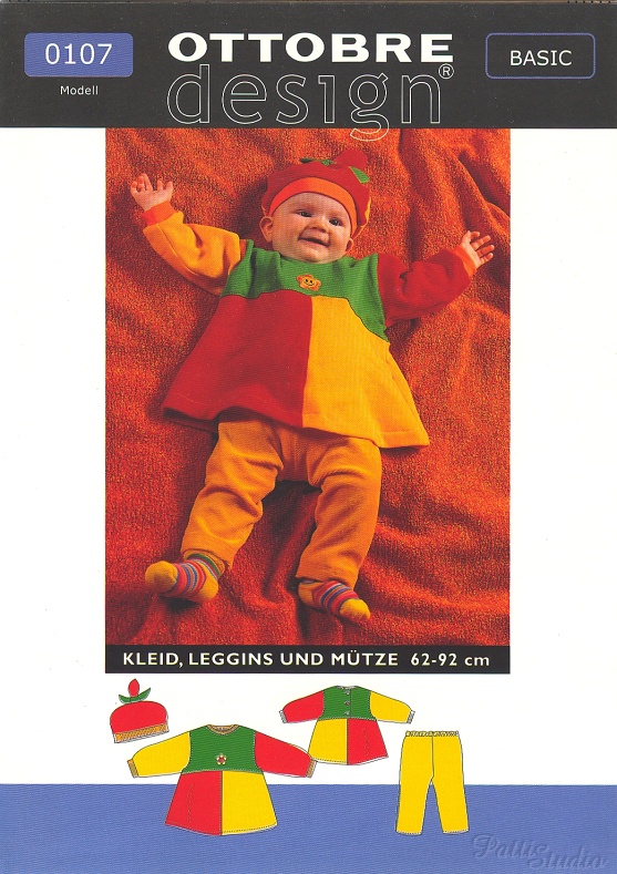 Střih Ottobre - tunika, kalhoty, čepička
