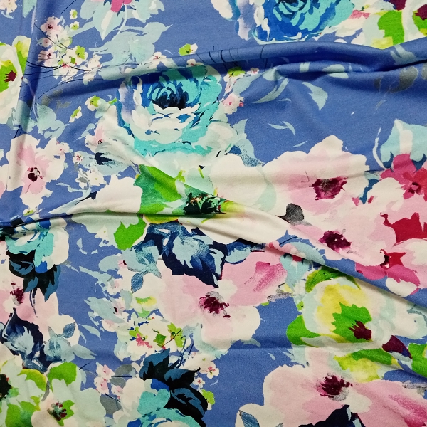 Viskózový úplet s potiskem 95 cm